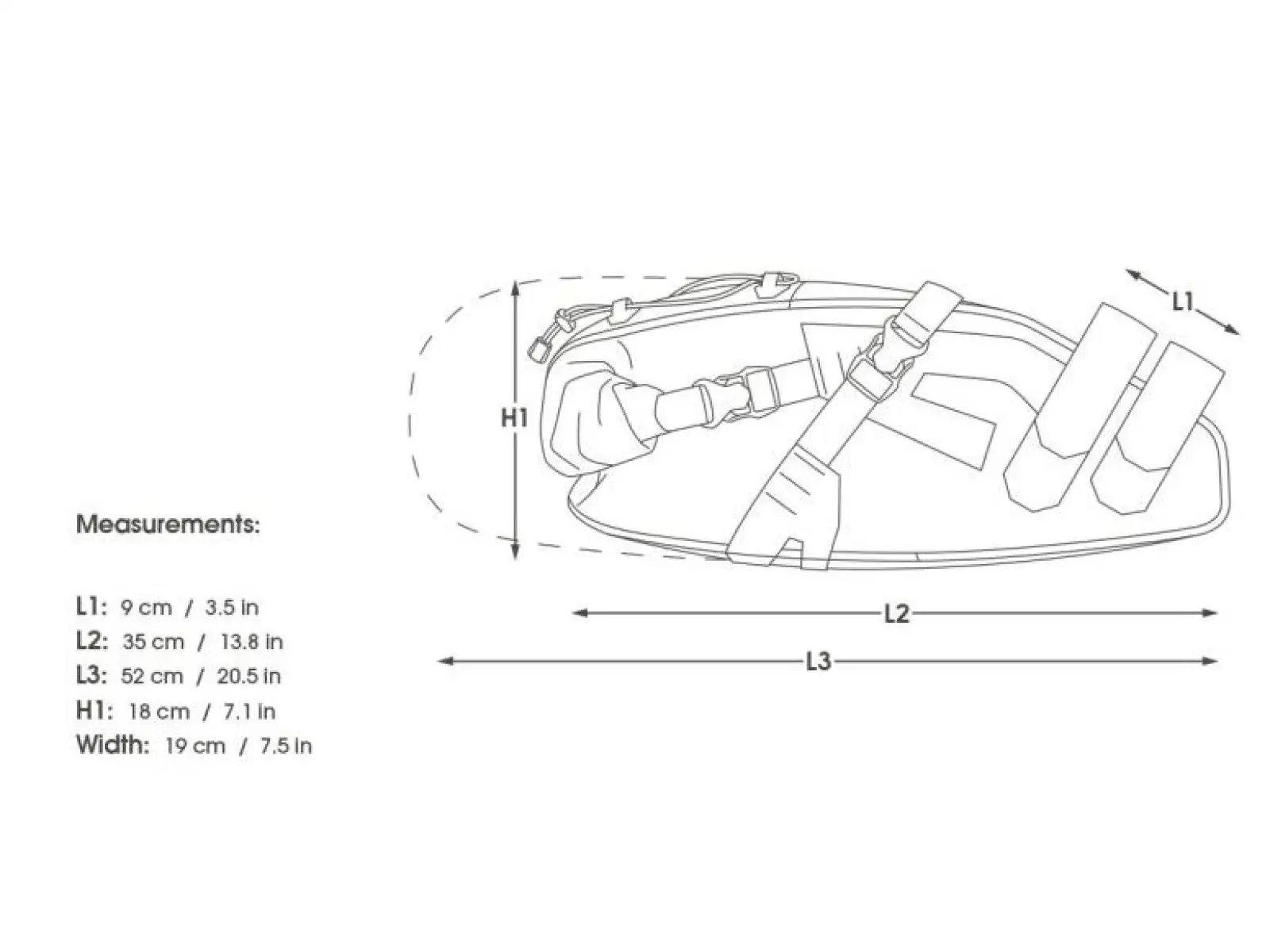 Apidura Expedition saddle pack 17 l podsedlová brašna