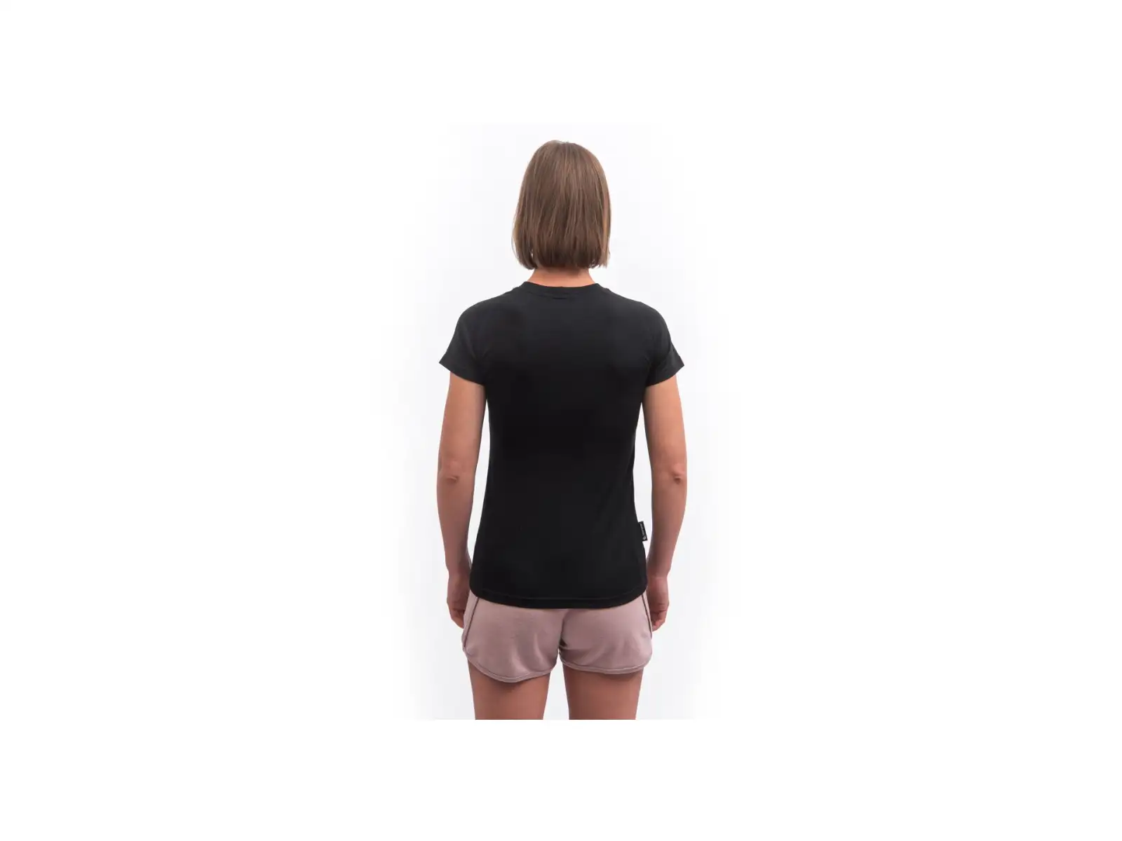 Sensor Merino Active No Logo dámské triko krátký rukáv černá