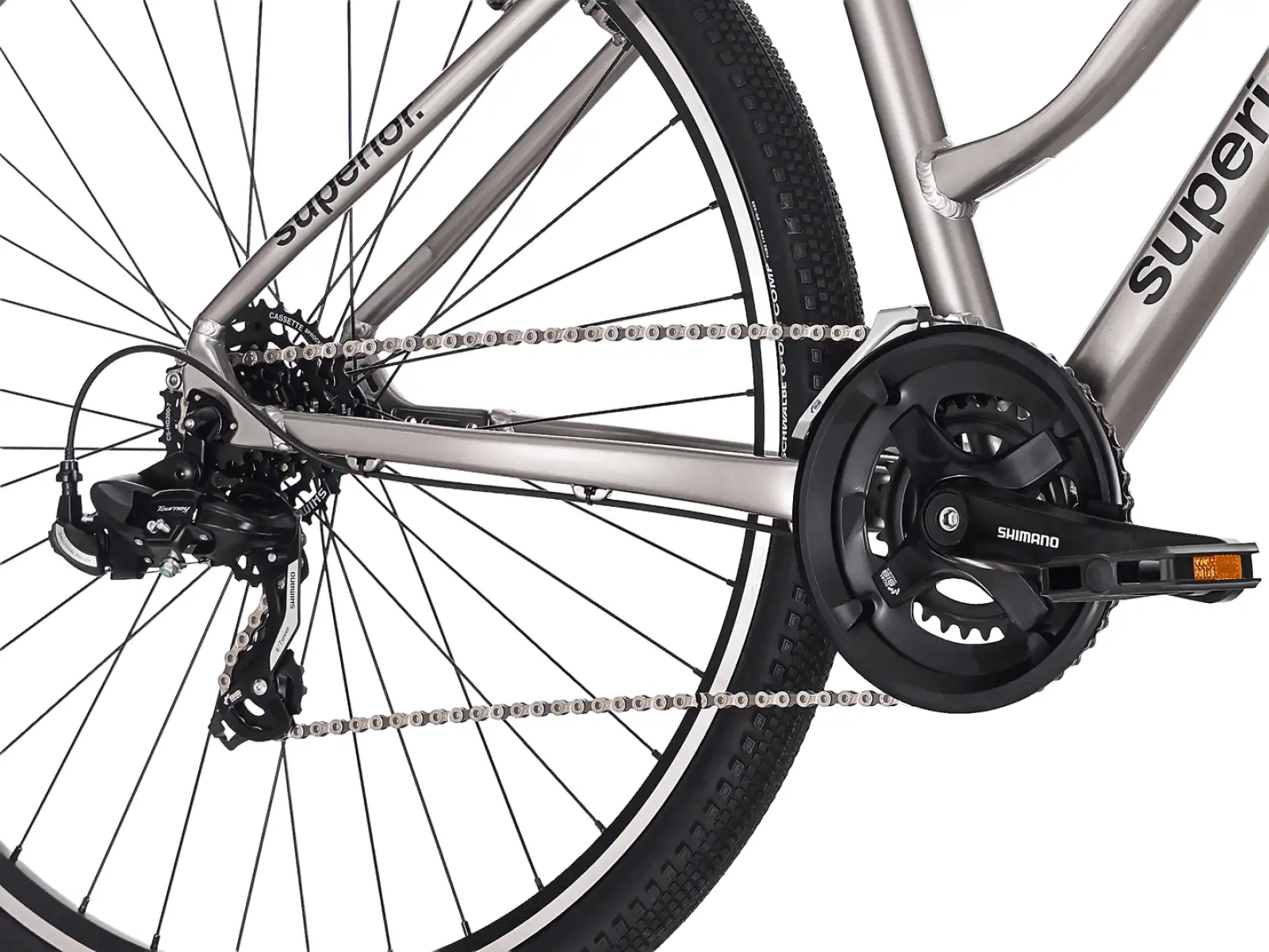 Superior Blox 6.0 MS trekingové kolo Gloss Dark Chrome