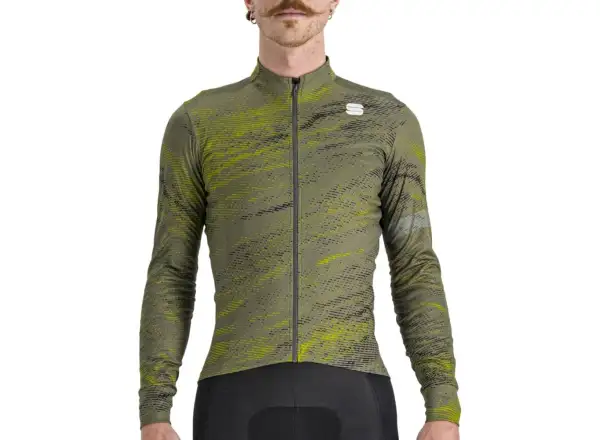 Sportful Cliff Supergiara pánský dres dlouhý rukáv beetle guacamole black