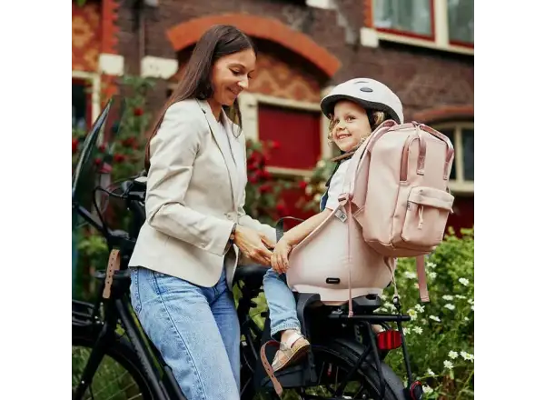 Urban Iki Ta-ke zadní sedačka na kolo pro MIK nosiče Sakura Pink/Kurumi Brown