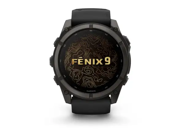 Garmin Fénix 9–51 mm chytré hodinky Carbon gray DLC Titanium/Black