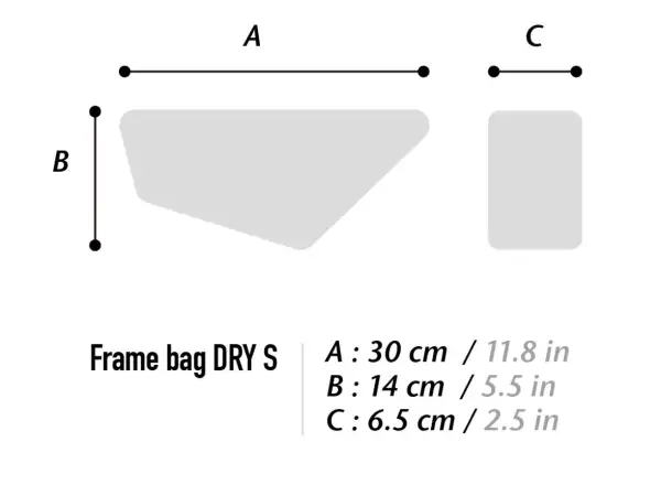 Woho X-Touring Frame bag Dry 2 l rámová brašna Diamond CyberCam Black