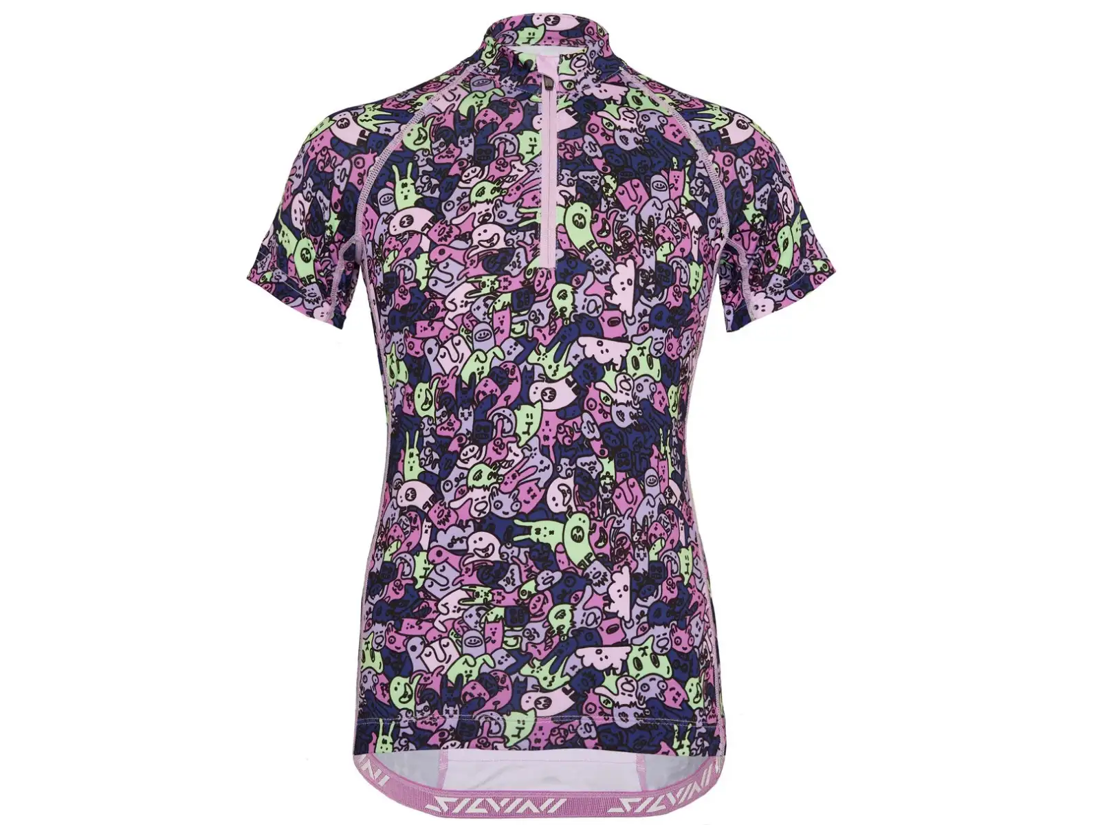 Silvini Scrivia dětský dres krátký rukáv Blush/Green