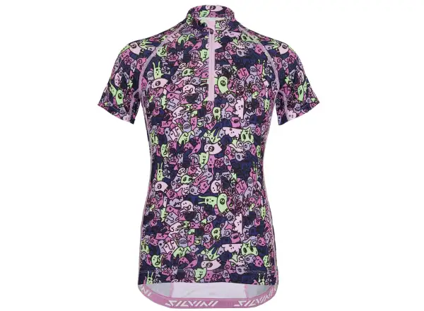 Silvini Scrivia dětský dres krátký rukáv Blush/Green