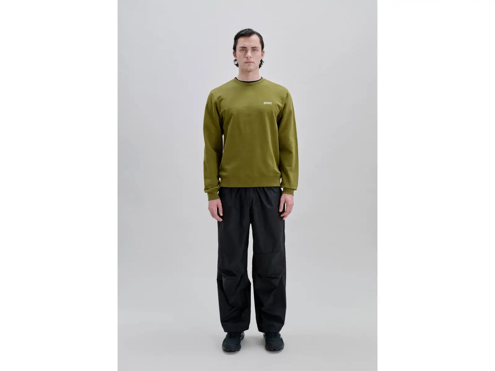POC Crew mikina Olivine Green/Hydrogen White