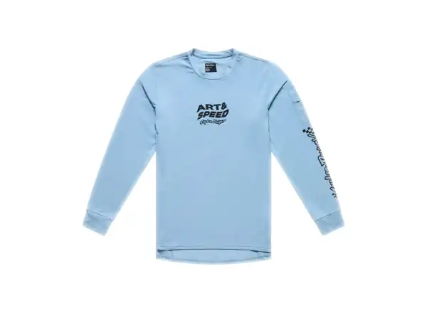 Troy Lee Designs Ruckus Ride pánský dres s dlouhým rukávem Waves Dawn Blue