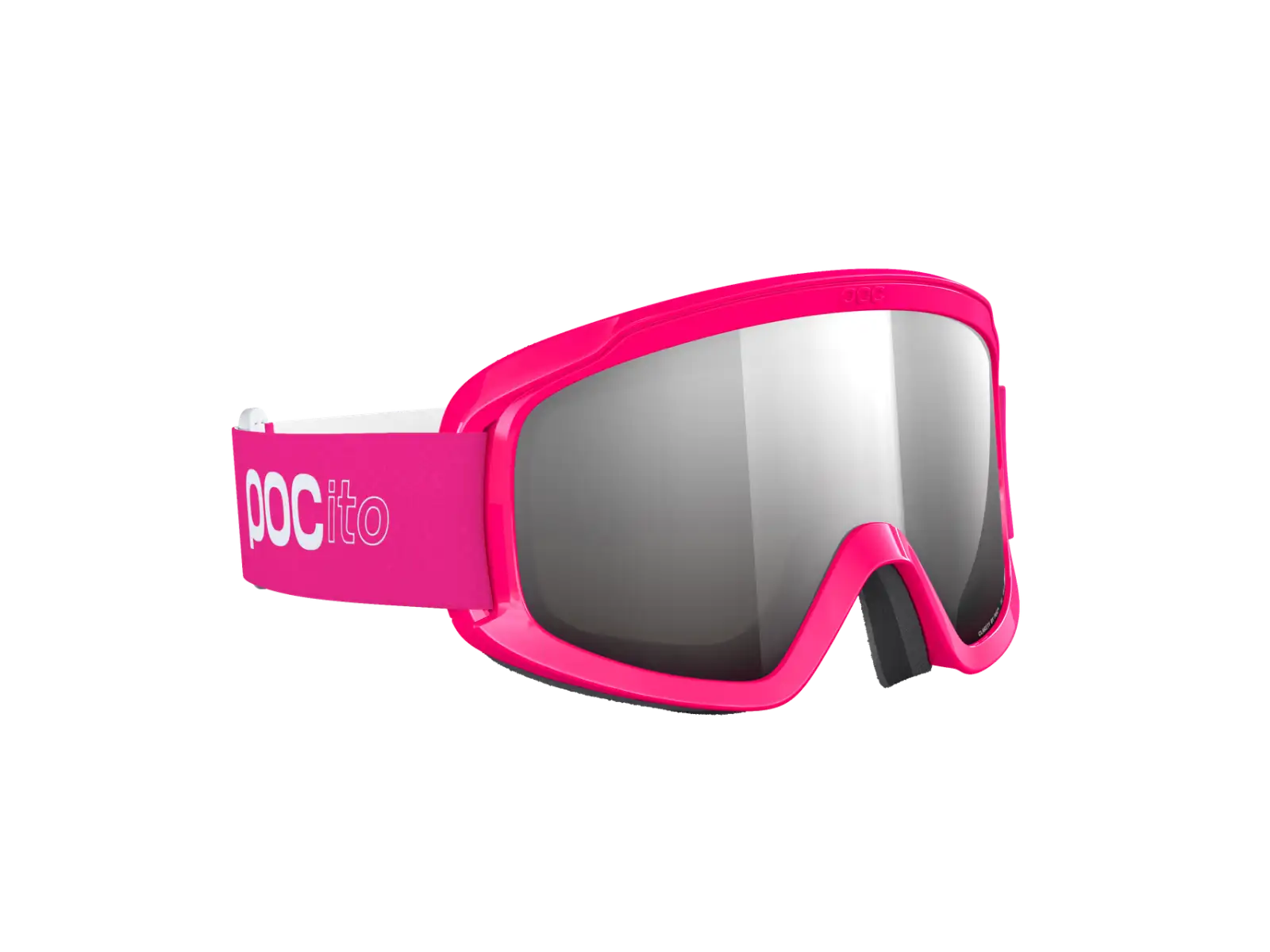 POC POCito Opsin dětské lyžařské brýle Fluorescent Pink/Partly Sunny Silver