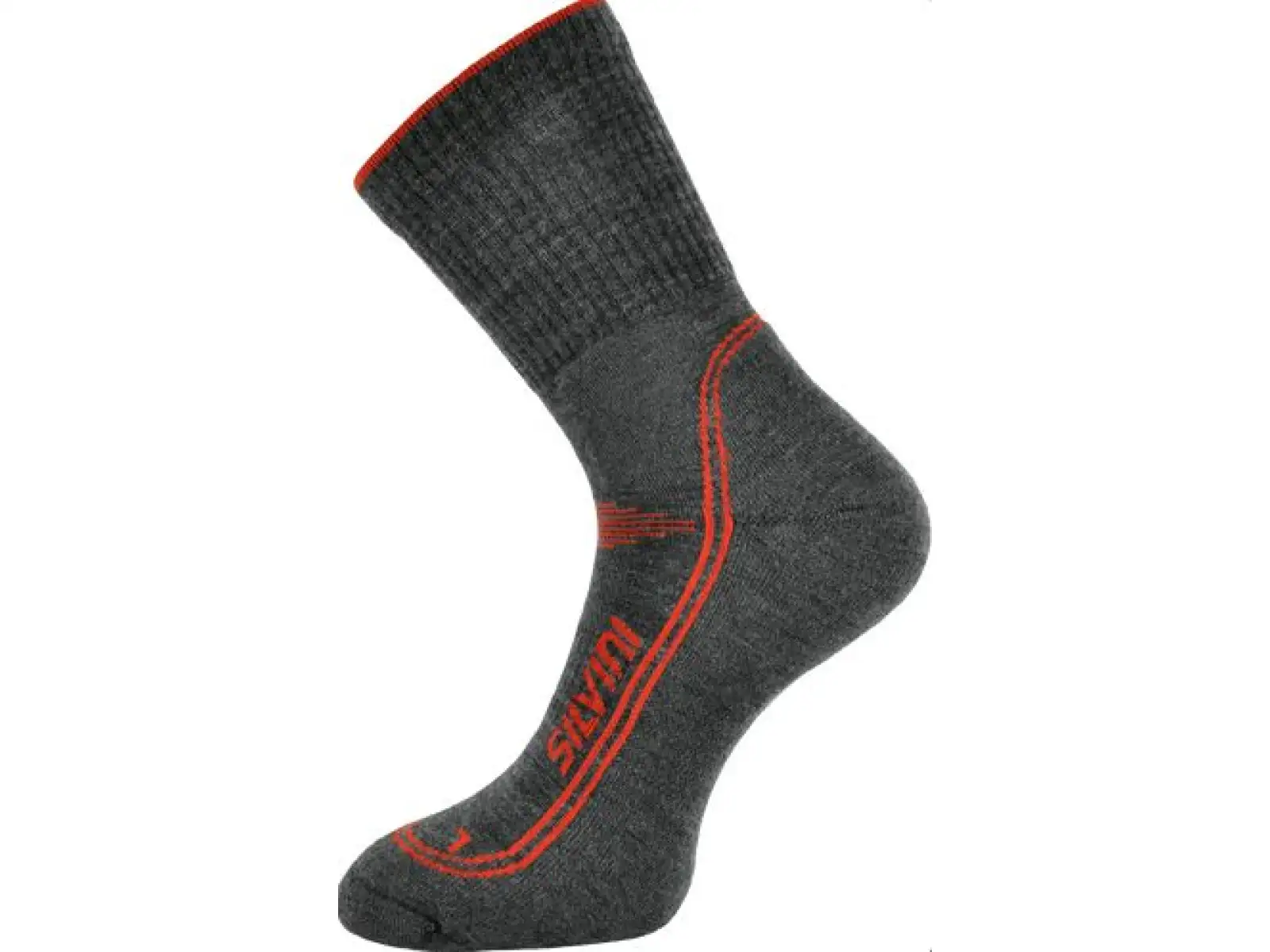 Silvini Merino Lattari ponožky charcoal/red