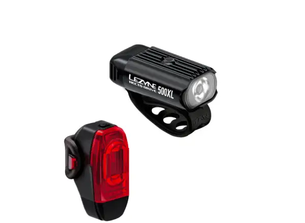 Lezyne Hecto Drive 500XL / KTV Drive + sada světel Black/Black