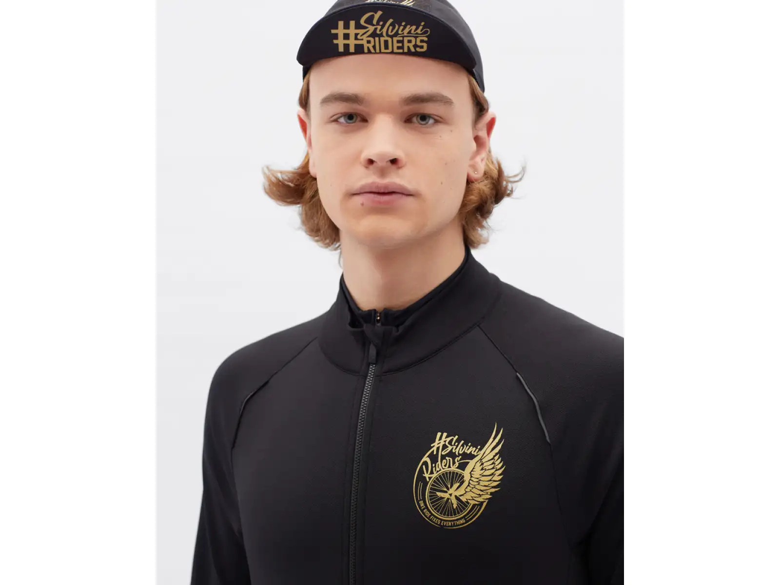 Silvini Leverono pánský dres dlouhý rukáv Black/Gold