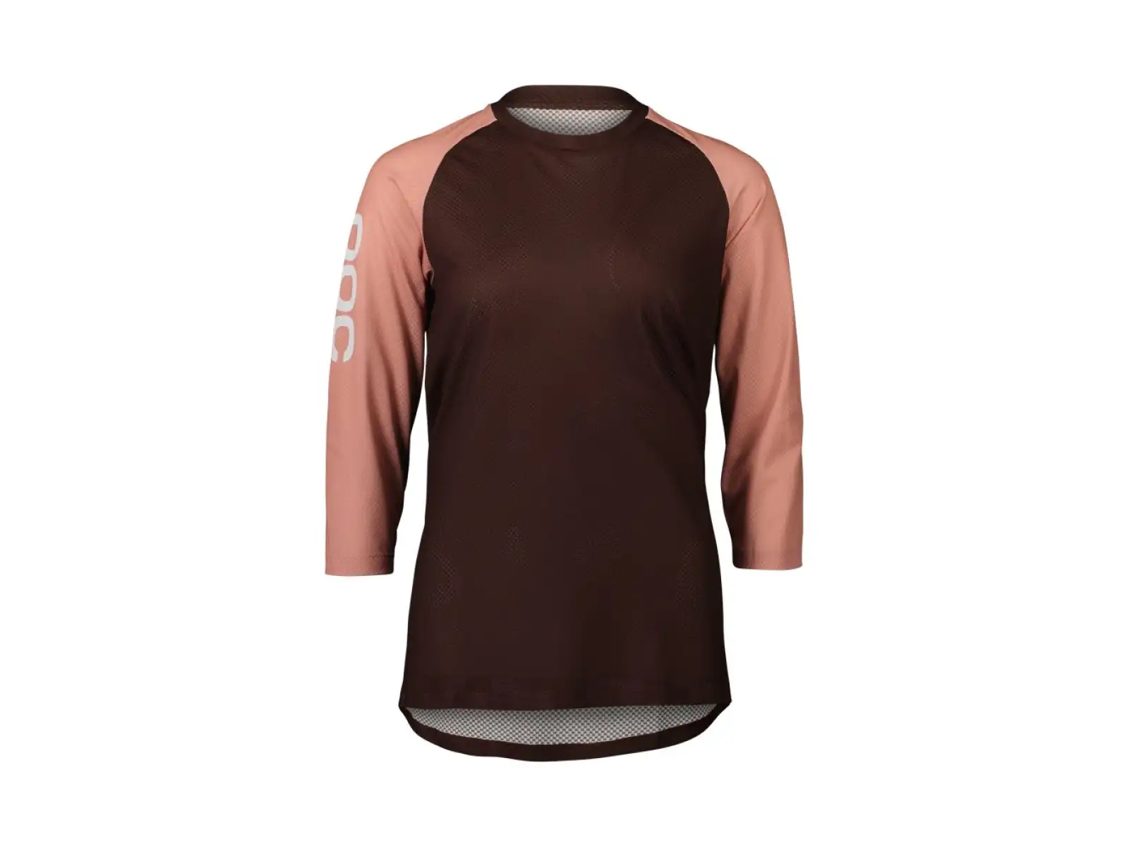 POC MTB Pure dámský dres 3/4 rukáv Axinite Brown/Rock Salt