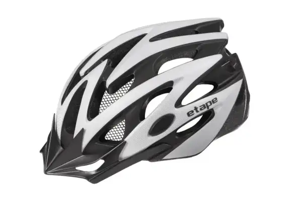 Etape Biker cyklistická přilba stříbrná/černá mat