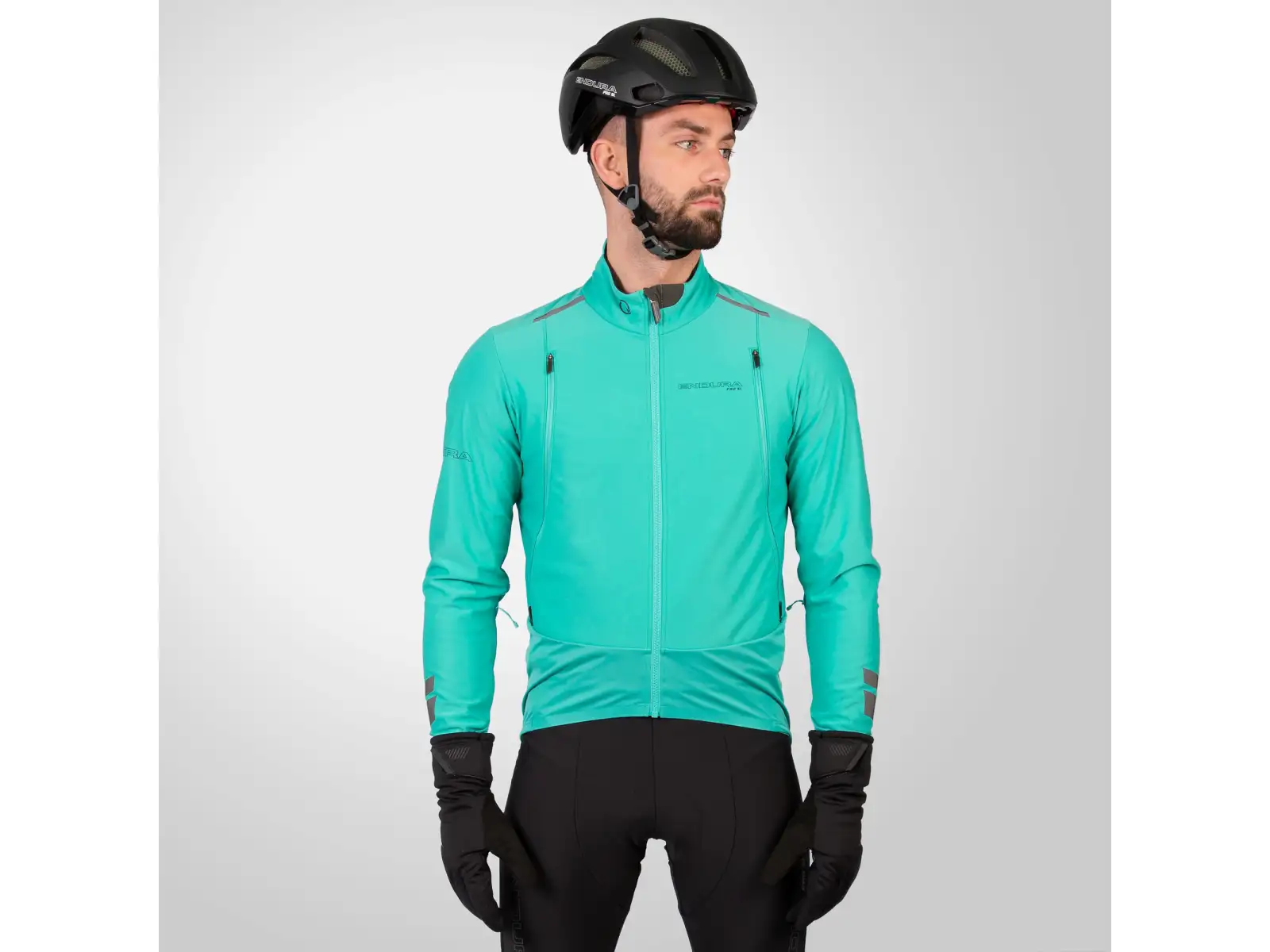 Endura Pro SL 3-Season pánská bunda modrá aqua