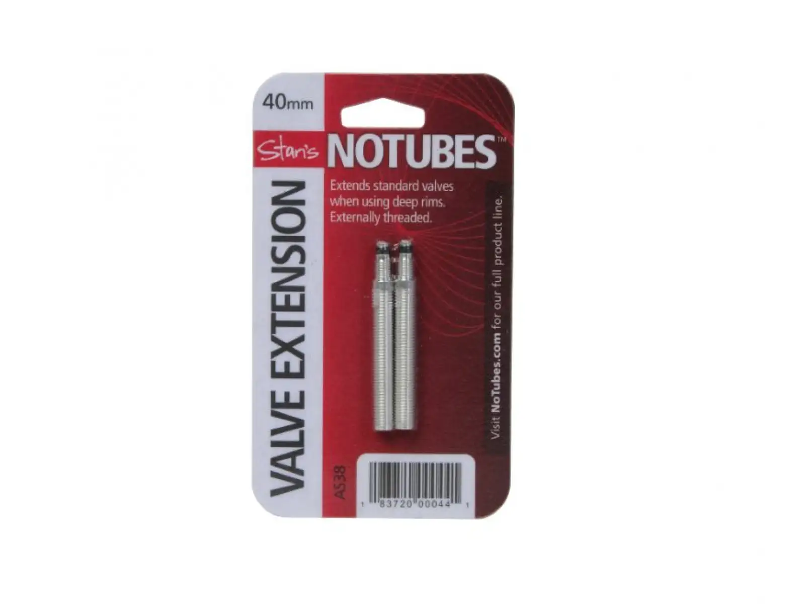 No Tubes Universal Tubeless nástavce ventilků 40mm - pár