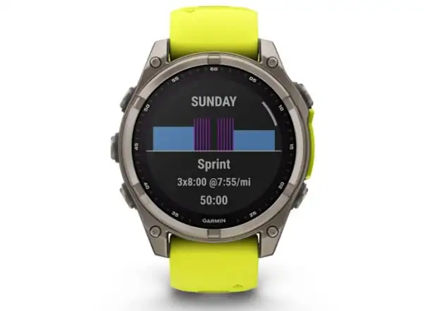 Garmin fenix 8 - 51 mm Solar Sapphire chytré hodinky Titanium Yellow/Graphite