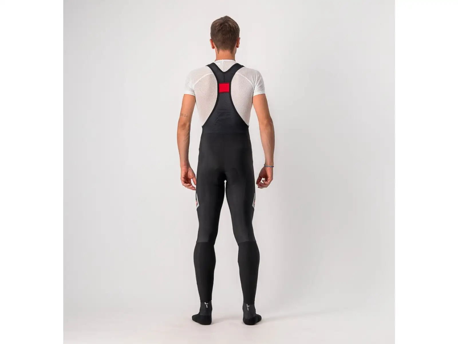 Castelli Velocissimo 5 pánské kalhoty s laclem black/silver reflex