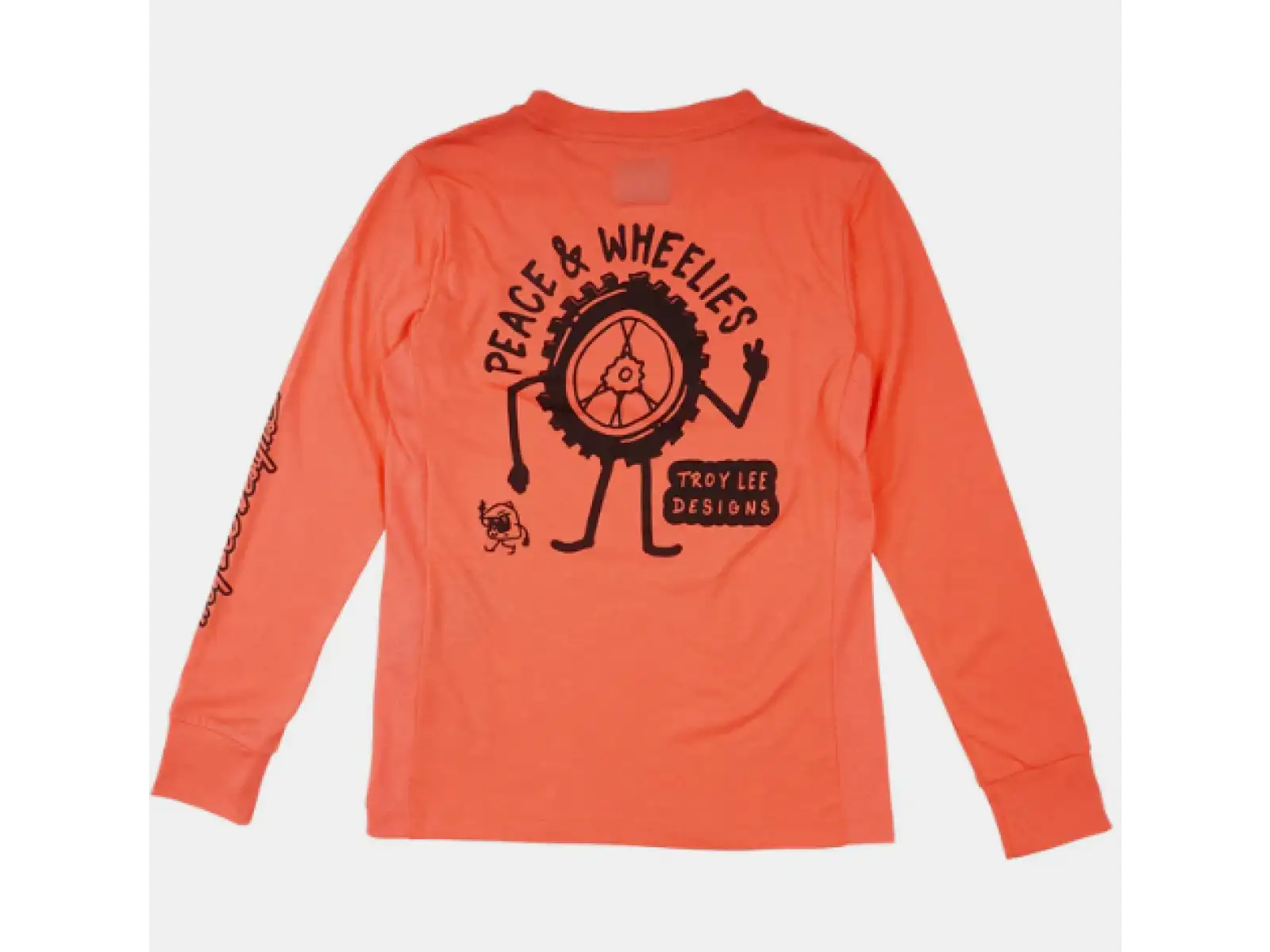 Troy Lee Designs Skyline Ride Tee dětský dres dlouhý rukáv P&W Melon