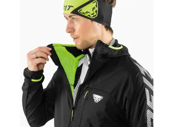 Dynafit DNA Polartec Alpha pánská bunda Black Out/Neon Yellow