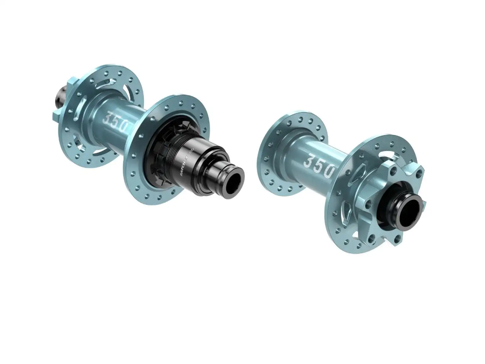 DT Swiss 350 DBIS Boost LTD sada nábojů 32 děr Turquoise