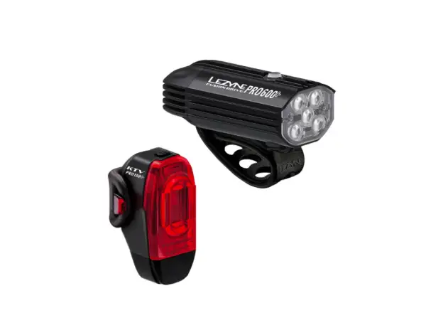 Lezyne Fusion Drive Pro 600+/KTV Drive Pro+ sada světel Black/Black