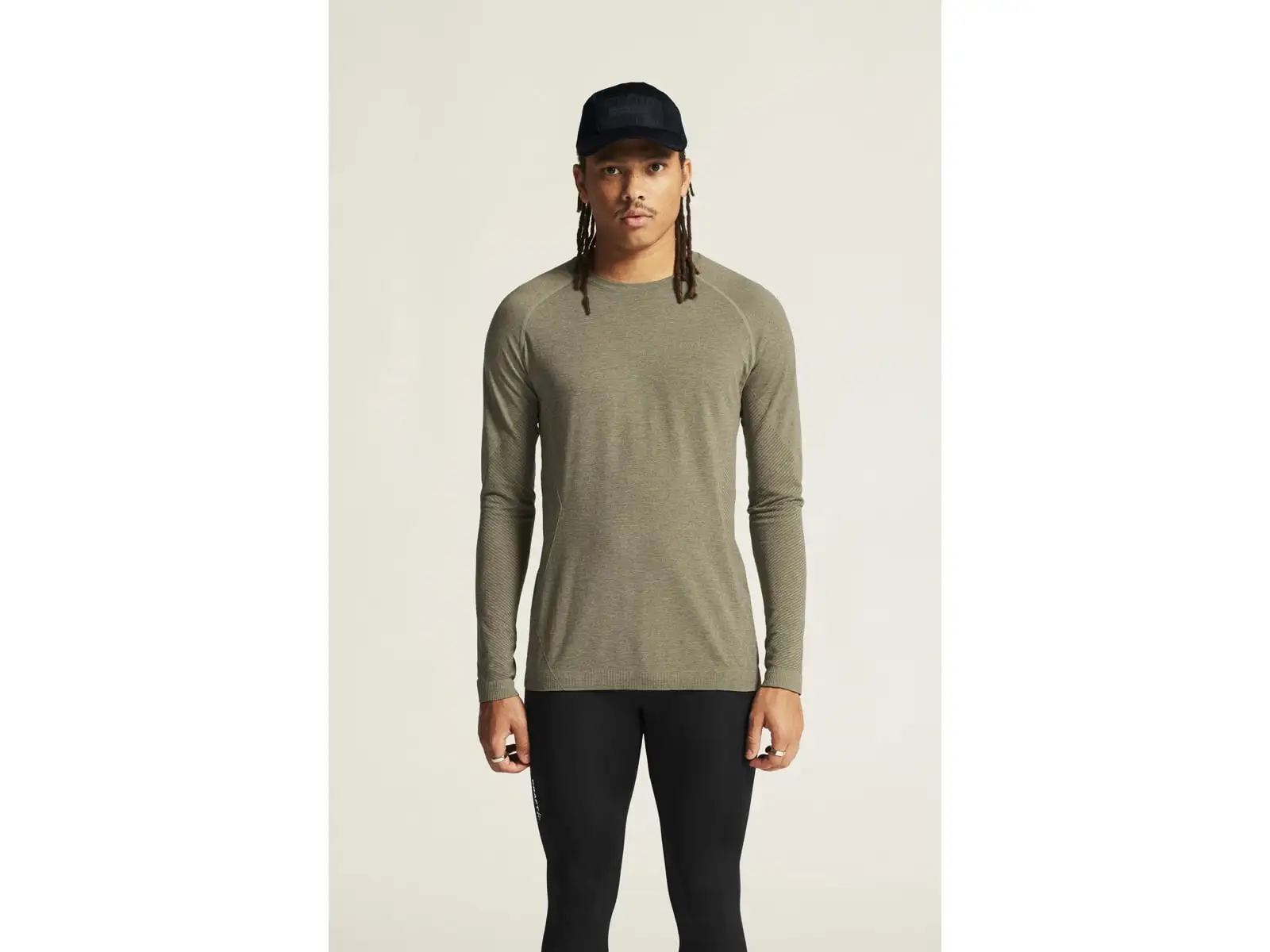 Craft Core Dry Active Comfort pánské triko dlouhý rukáv hnědá
