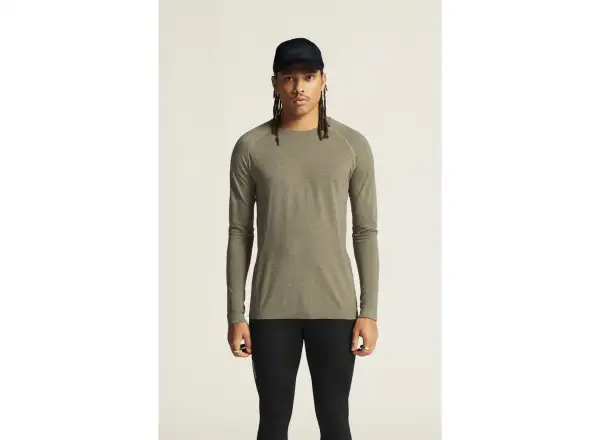 Craft Core Dry Active Comfort pánské triko dlouhý rukáv hnědá