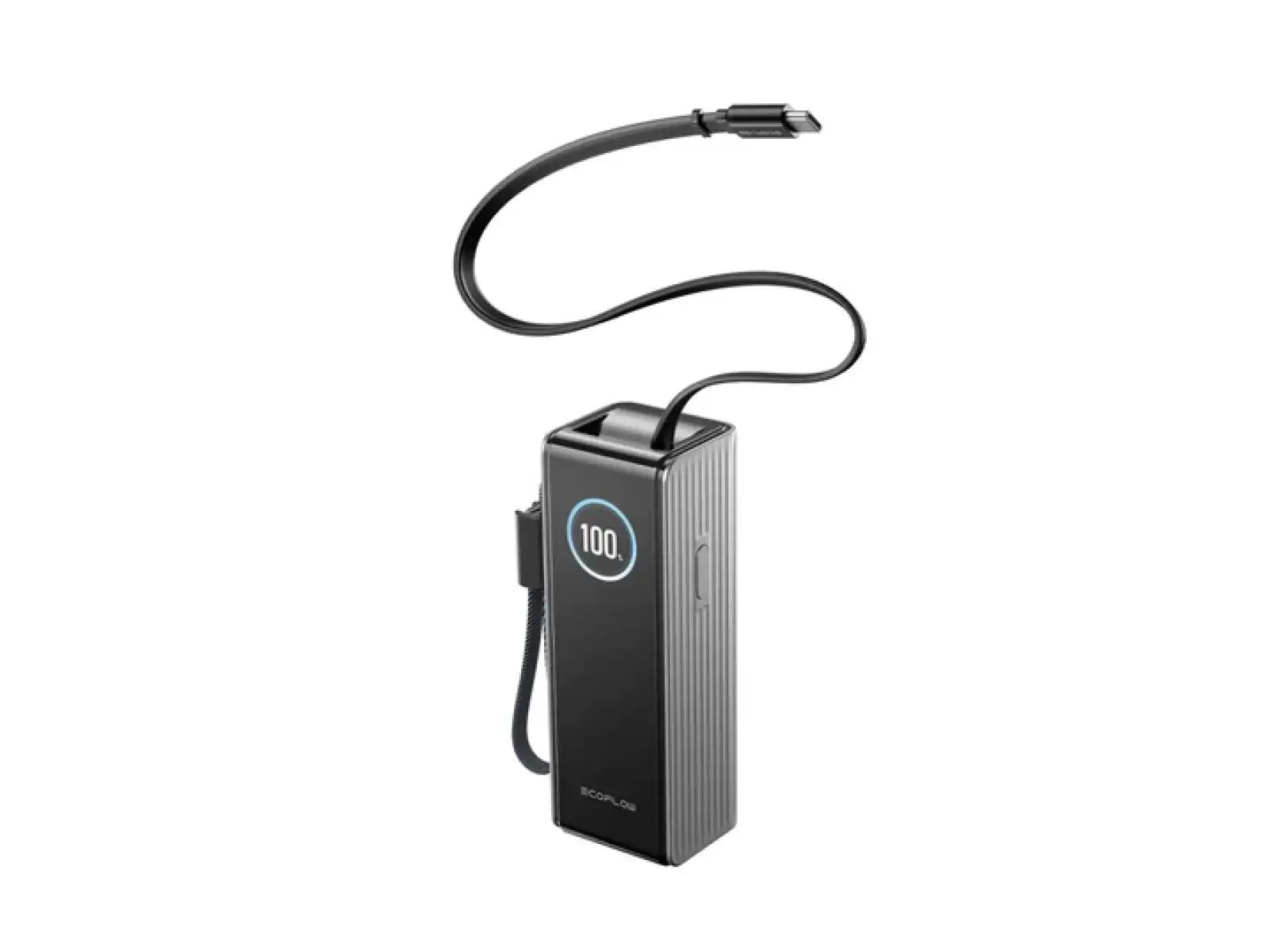 EcoFlow Rapid Power Banka (25000mAh,170W) 2x100W vestavěný USB-C kabel - stříbrná