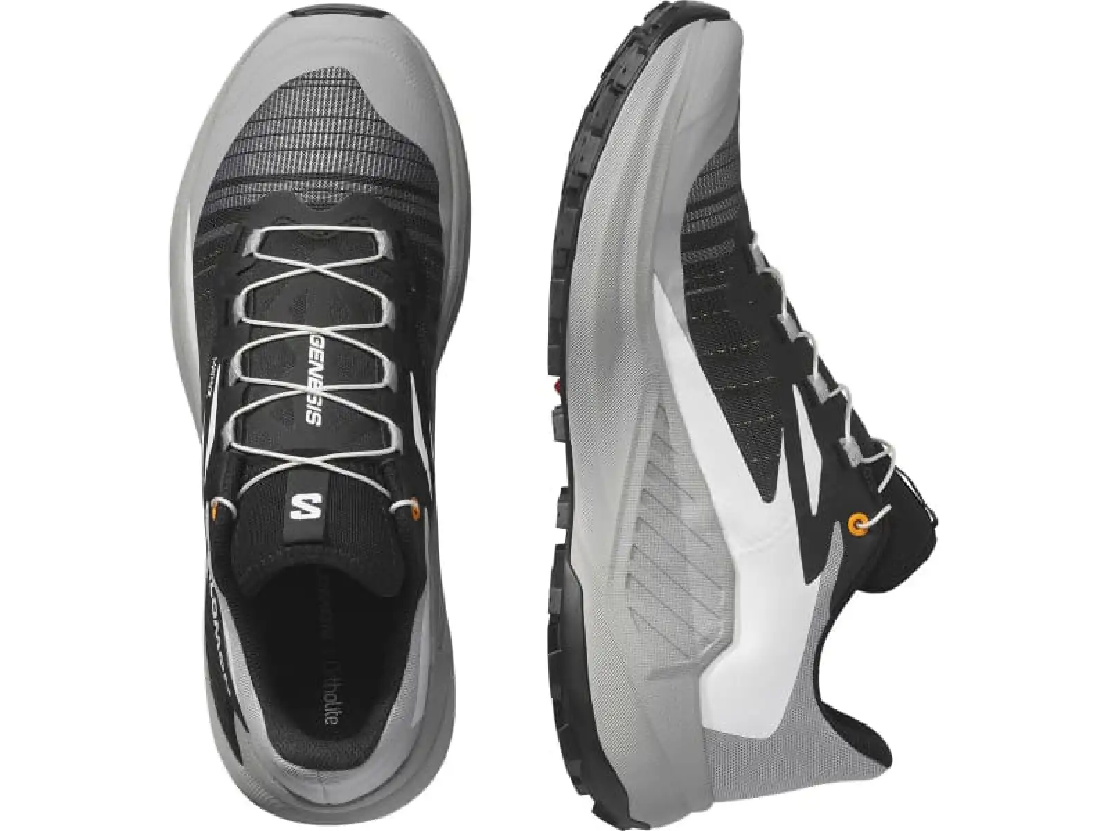 Salomon Genesis pánská běžecká obuv Black/Alloy/Turmeric