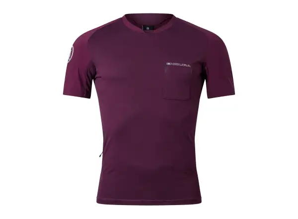 Endura GV500 Foyle pánský dres krátký rukáv Aubergine