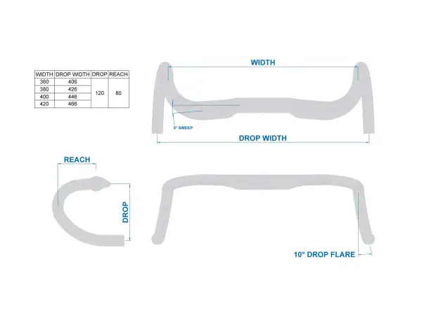 Ritchey Comp Streem silniční řídítka 36 cm