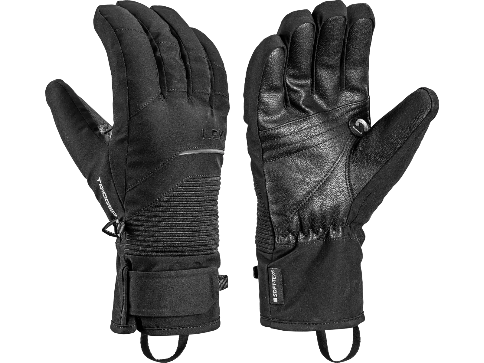 Leki Voltec TR sjezdové rukavice Black