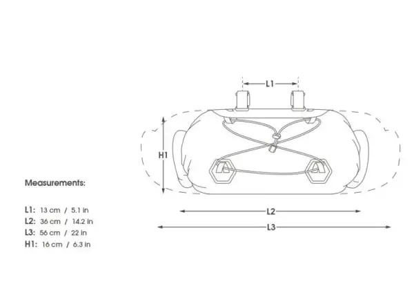 Apidura Expedition handlebar pack 14 l brašna na řidítka