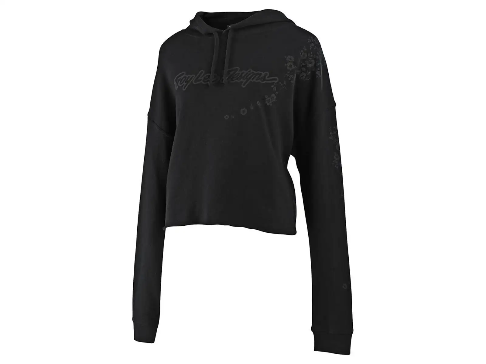 Troy Lee Designs Women Signature Floral Crop Pullover dámská mikina Black