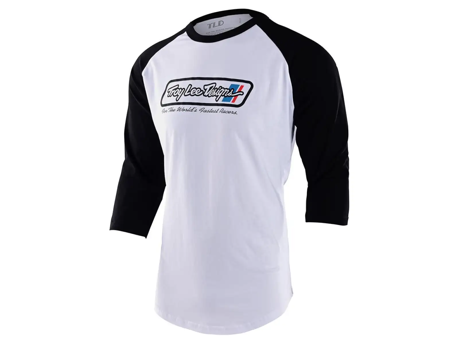Troy Lee Designs Go Faster Raglan pánské triko 3/4 rukáv white/black