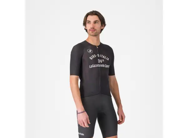 Castelli Giro Vintage Maglia Nera 34 pánský dres krátký rukáv Nero