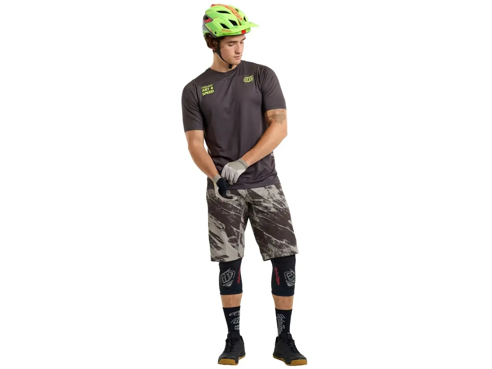 Troy Lee Designs Skyline pánský dres krátký rukáv Elemental Dark Earth