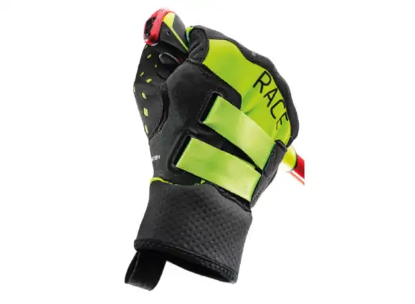 Leki HRC Race Shark běžecké rukavice Black/Neon yellow