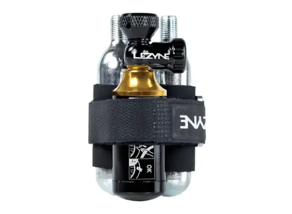 Lezyne Tubeless CO2 sada na opravu bezdušových plášťů s bombičkou Blaster Black