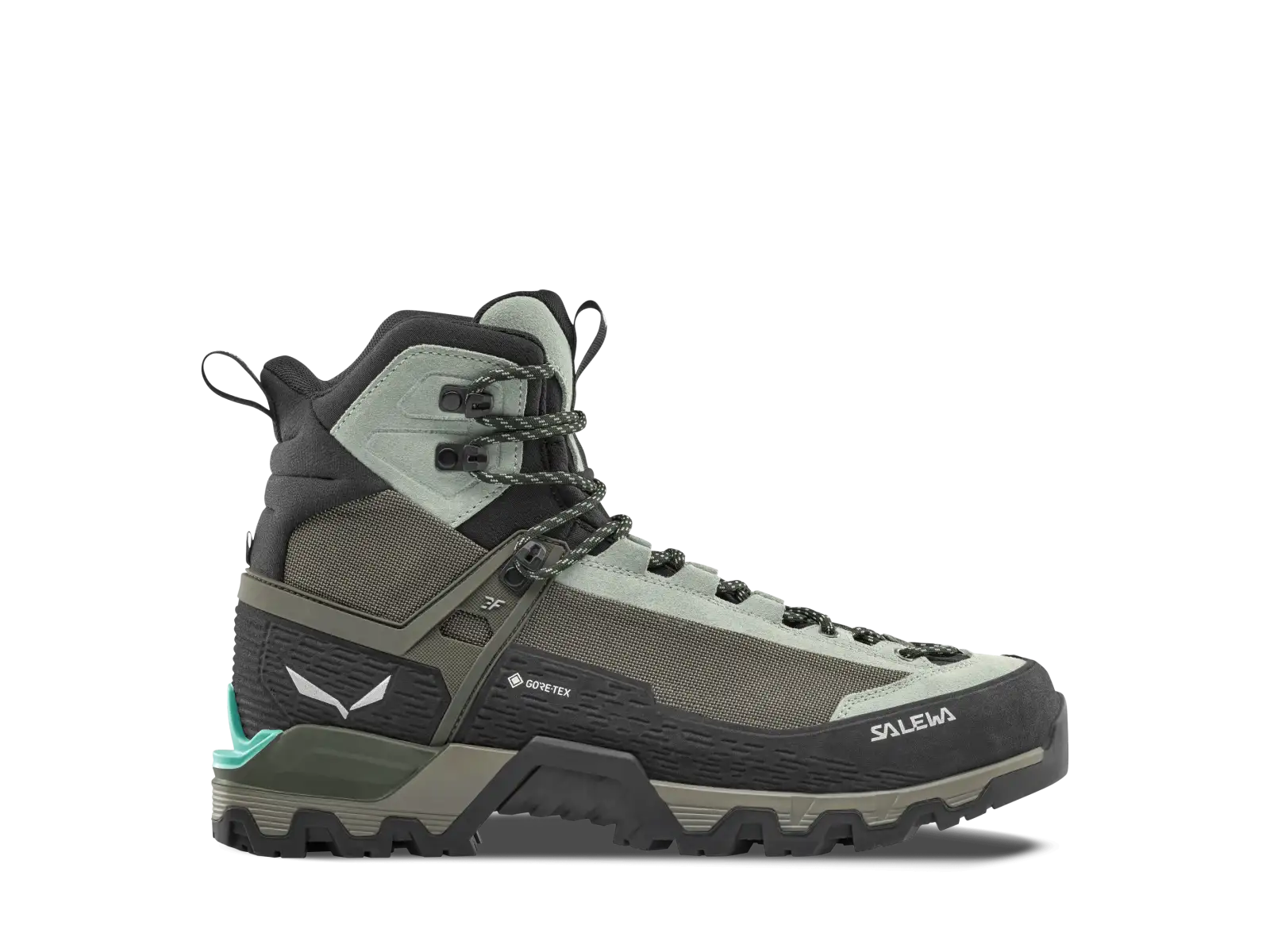 Salewa Mountain Trainer 3 Tech Mid GTX dámské turistické boty Shadow/Faded Green