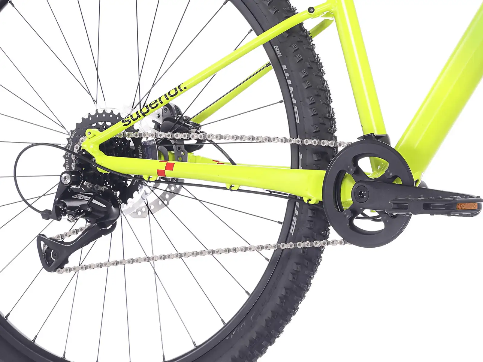 Superior RACER 27 dětské kolo Matte Radioactive Yellow