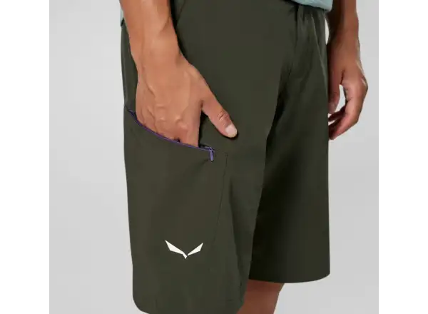 Salewa Pedroc 4 Durastrech Cargo pánské kraťasy Dark Olive