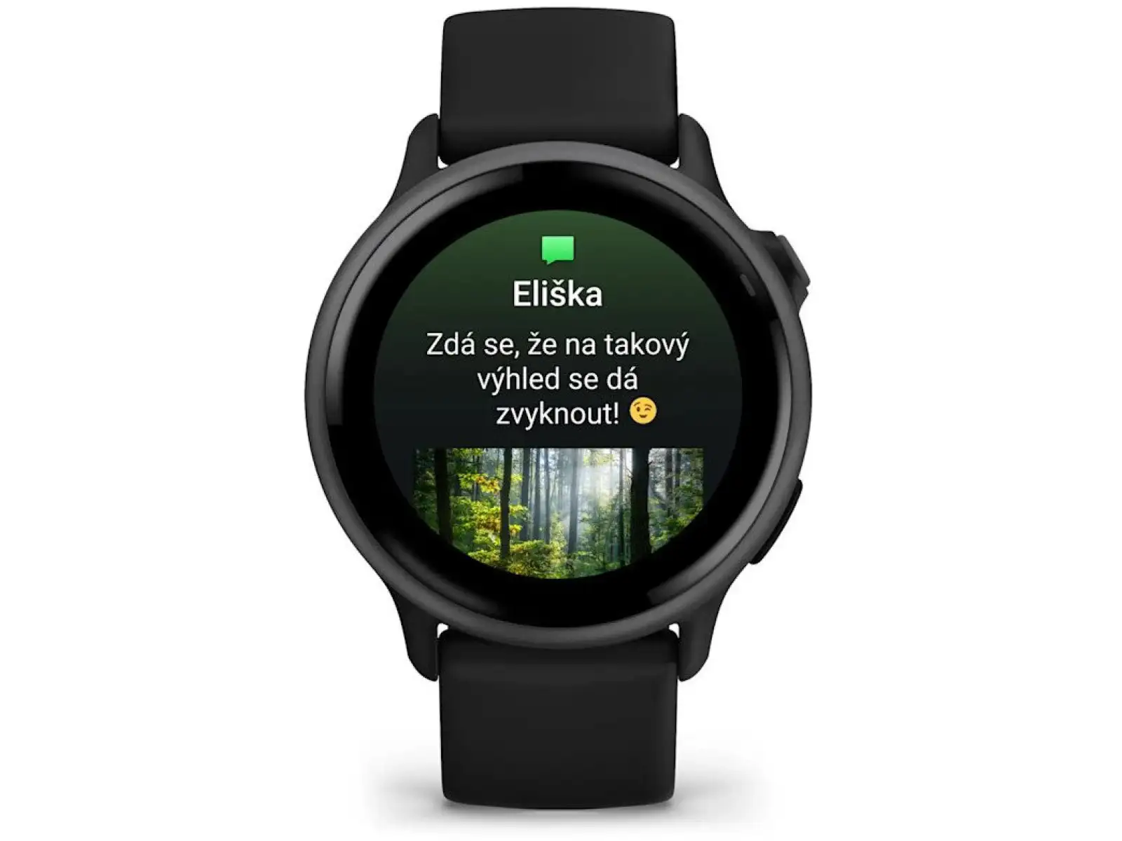 Garmin vívoactive 6 chytré hodinky Slate silikonový řemínek Black