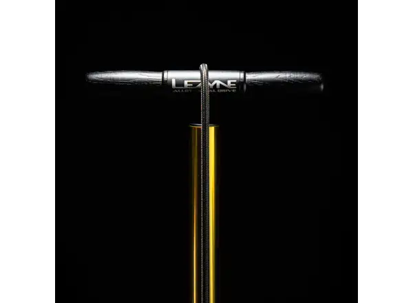 Lezyne 18K Digital Drive dílenská pumpa GOLD/BLACK