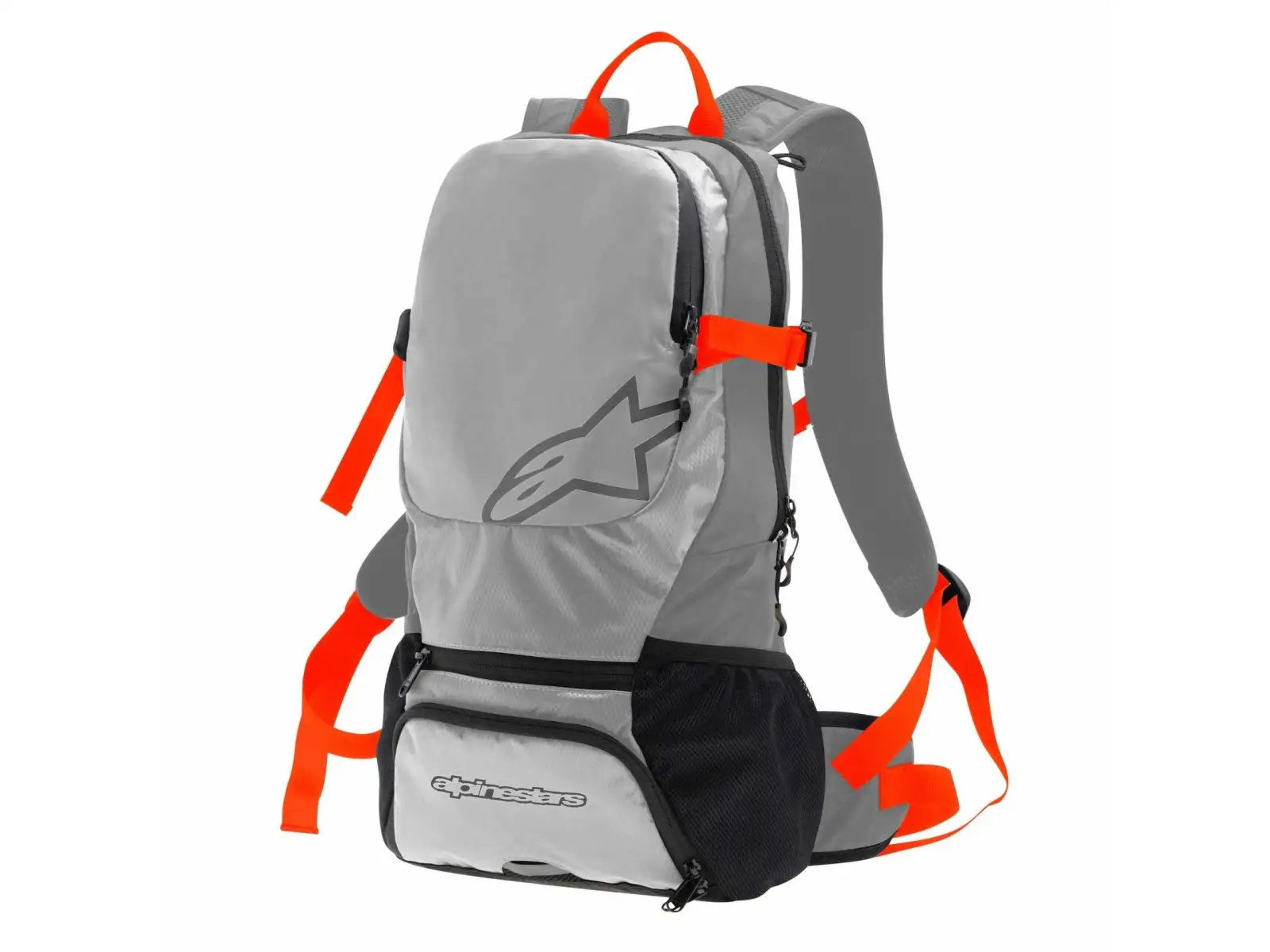 Alpinestars Faster Backpack batoh Steel Gray/Spicy Orange 18l