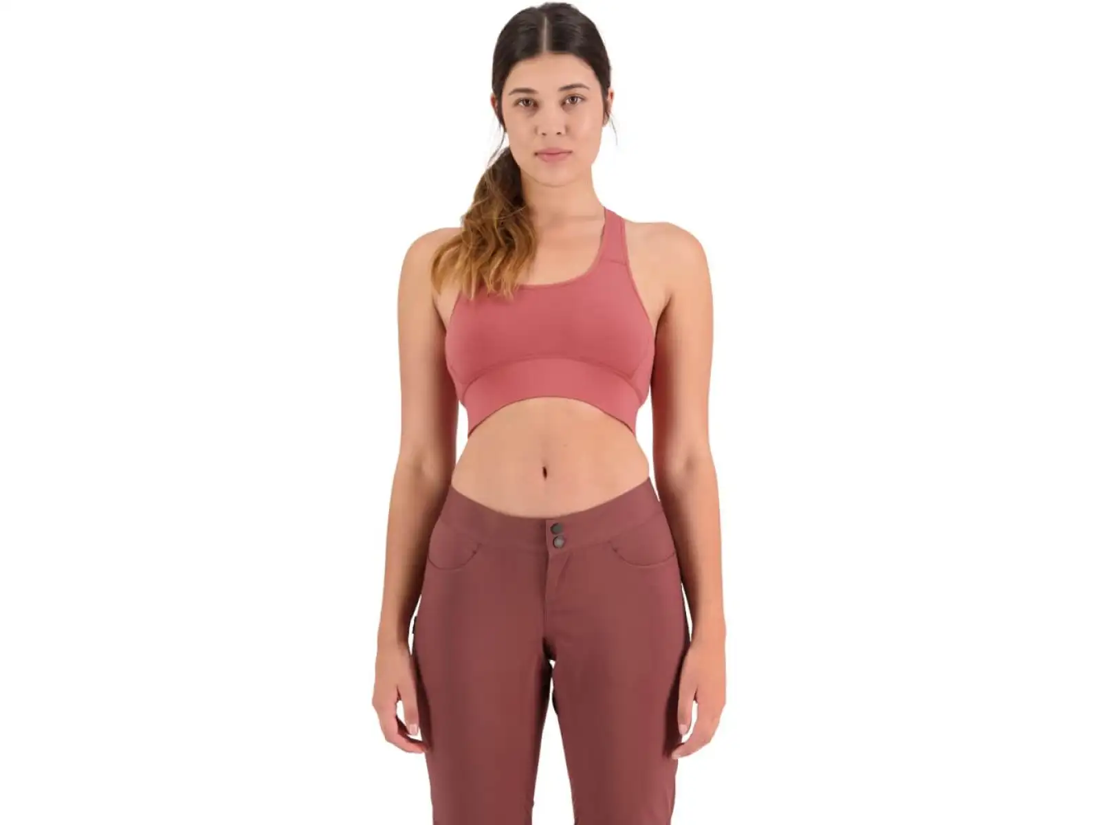 Mons Royale Stratos Merino Shift Sports podprsenka terracotta