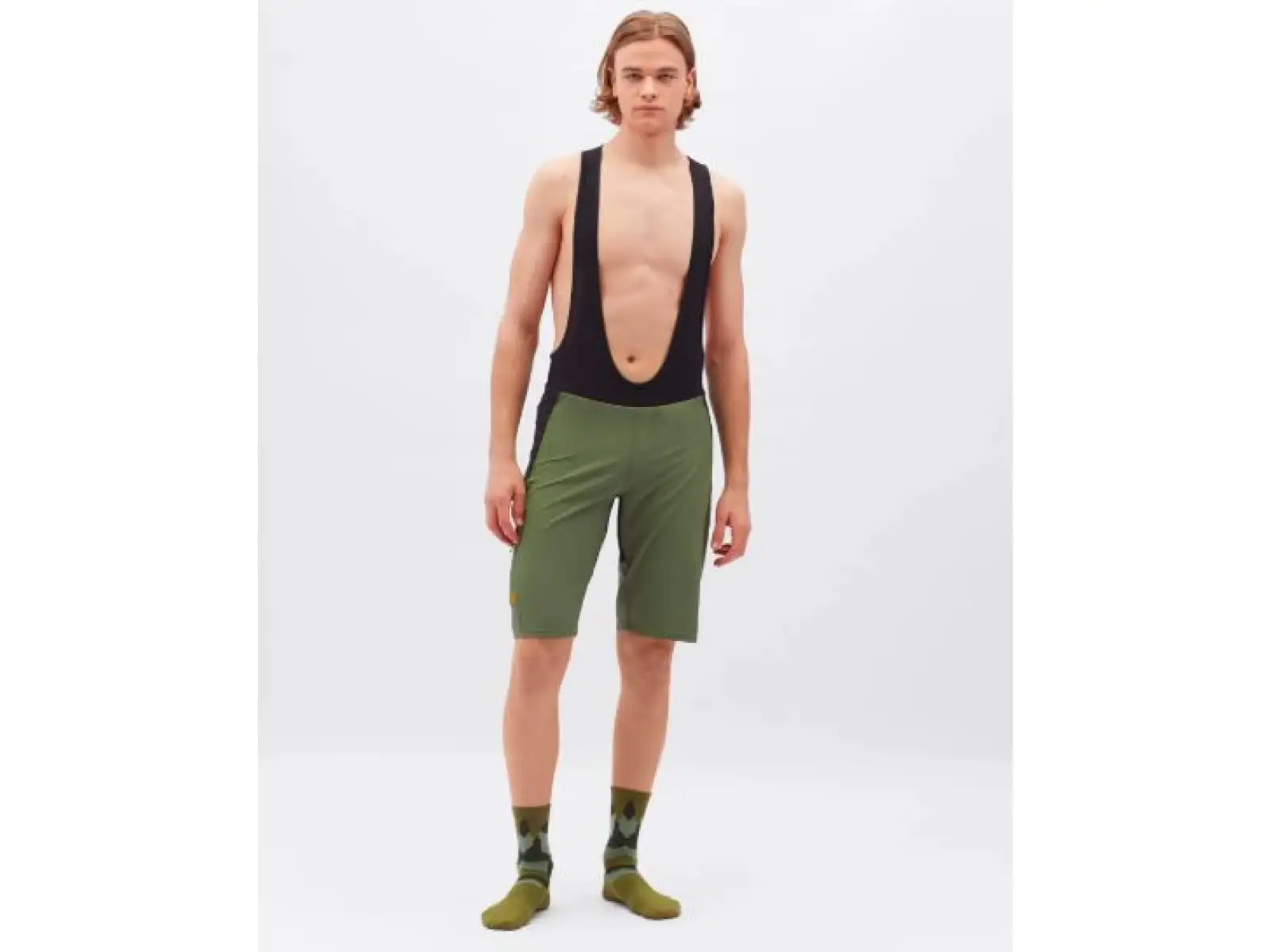 Silvini Barrea pánské kraťasy s vložkou a laclem Olive/Black
