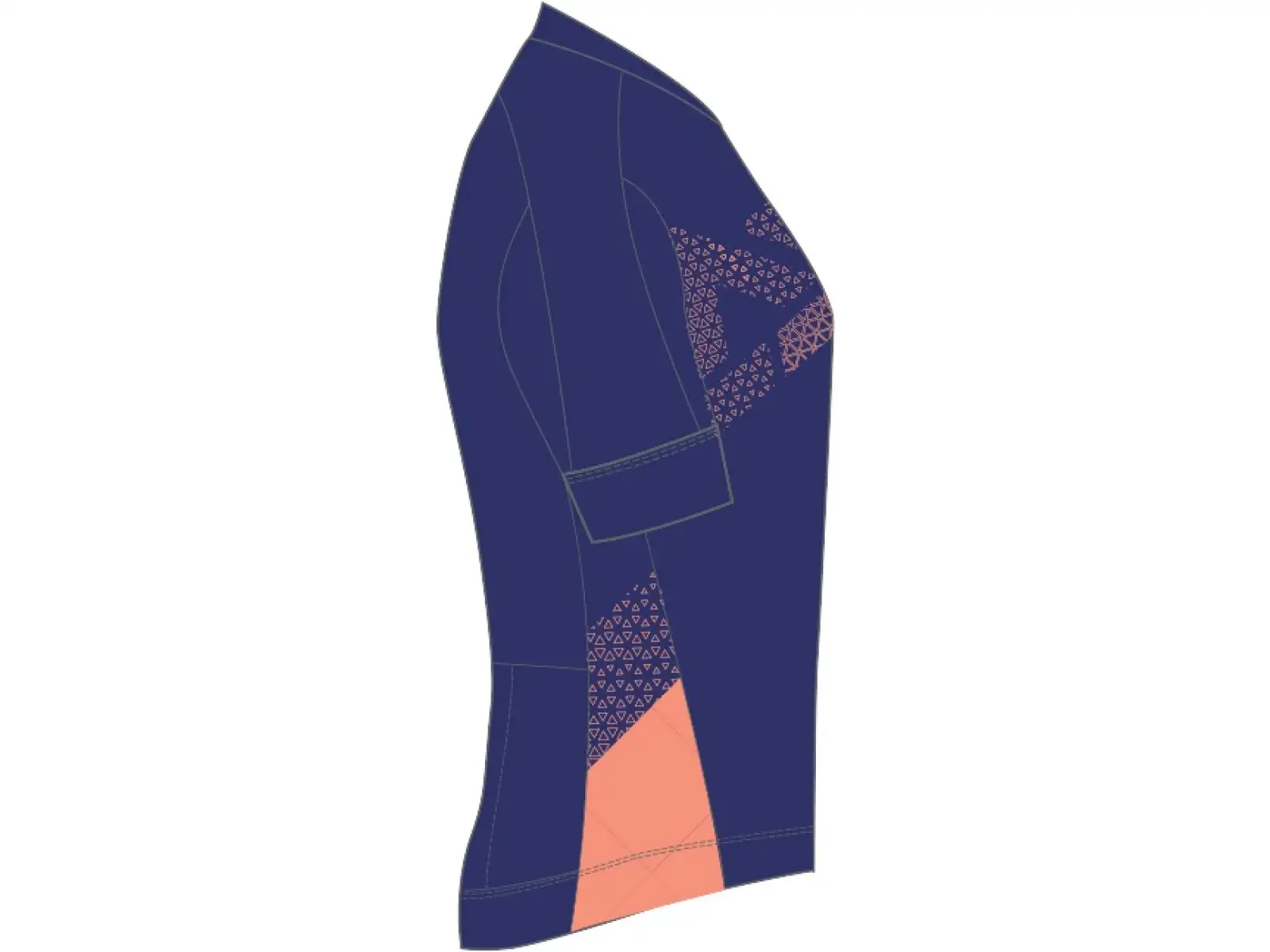 Silvini Rosalia dámský dres krátký rukáv navy/coral