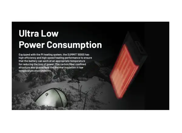 Nitecore výkonná Powerbanka do mrazu SUMMIT 10000, USB-C, až 3A výstup, 10000 mAh