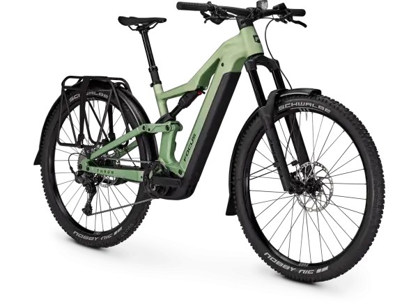 Focus THRON 7 EQP 720Wh celoodpružené elektrokolo Mintgrey / Artichokegreen